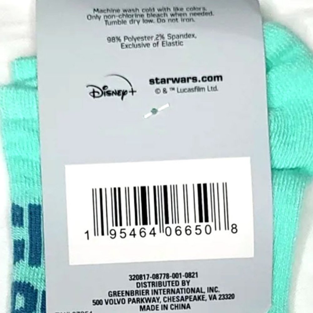 Star Wars Mandalorian Baby Yoda Socks - Picture 6 of 6